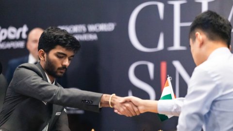 World Chess Championship: Gukesh strikes back to beat Ding Liren in third game; ties scores (Ld)