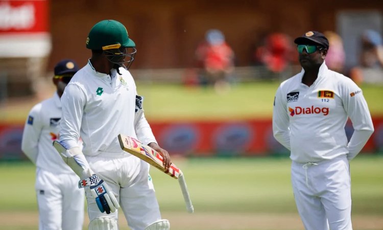 2nd Test: लाहिरू कुमारा ने दिखाया अपना कहर, खतरनाक गेंद डालते हुए तोड़ डाला रबाडा का बल्ला, देखें Vid