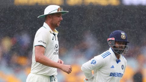 3rd Test: Australia pacers dominate India on frustrating rainy day