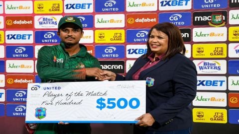 Bangladesh tour of West Indies 2024 First t20I Scorecard