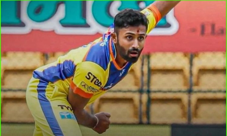 Csk Players Shreyas Gopal Took Hat Trick In Syed Mushtaq Ali Trophy Karnataka Vs Baroda! SMAT 2024: ஹாட்ரிக் விக்கெட்டுகளை வீழ்த்திய ஸ்ரேயாஸ் கோபால் - காணொளி!