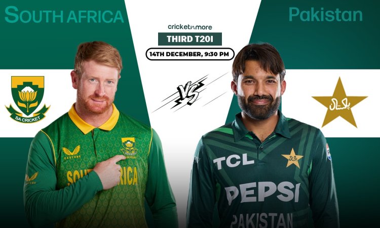 SA vs PAK: Dream11 Prediction 3rd T20I, Pakistan tour of South Africa 2024 தென் ஆப்பிரிக்கா vs பாகிஸ்தான், மூன்றாவது டி20 போட்டி - போட்டி முன்னோட்டம் & ஃபேண்டஸி லெவன் டிப்ஸ்!