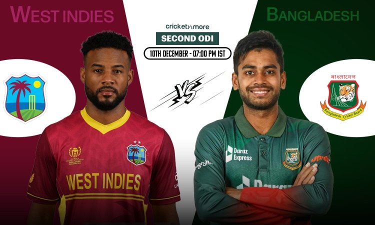 WI vs BAN: Dream11 Prediction 2nd ODI, Bangladesh tour of West Indies 2024! வெஸ்ட் இண்டீஸ் vs வங்கதேசம், இரண்டாவது ஒருநாள் போட்டி - உத்தேச லெவன் & ஃபேண்டஸி லெவன் டிப்ஸ்!