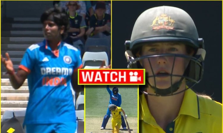 Ellyse Perry को लगा झटका, अरुंधति रेड्डी ने डंडे हिलाकर उड़ा दिए होश; देखें VIDEO