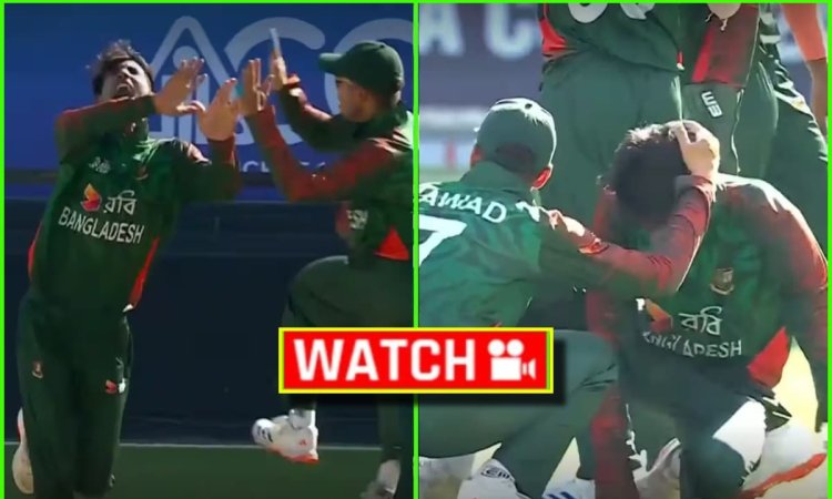 IND U19 vs BAN U19: दर्द से तड़प उठा बांग्लादेशी गेंदबाज़, WILD Celebration करते हुए हो गया था हादसा
