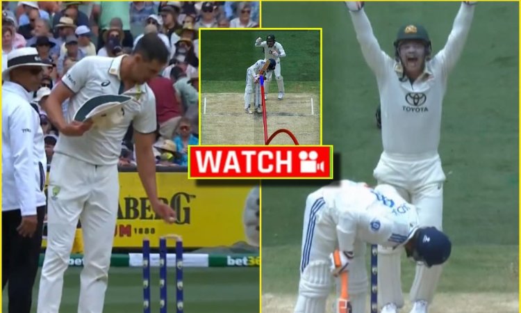 Mohammed Siraj के बाद अब Mitchell Starc ने किया 'बेल्स स्वाइप वाला टोटका', Nathan Lyon को मिल गया रव