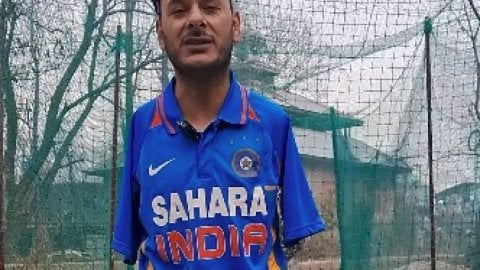 Amir Hussain Lone thanks Adani Foundation for fulfilling his dream of building cricket academy