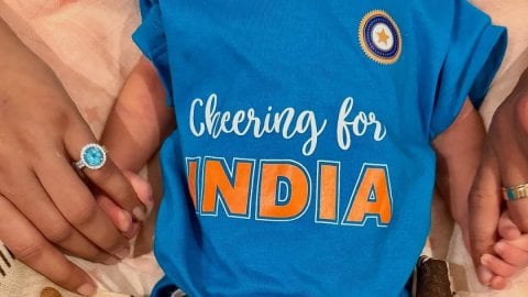 Axar Patel announces birth of baby boy Haksh Patel