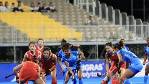 China edged out India 2-1 to top Pool A in the Women’s Junior Asia Cup in Muscat, Oman. Photo credit