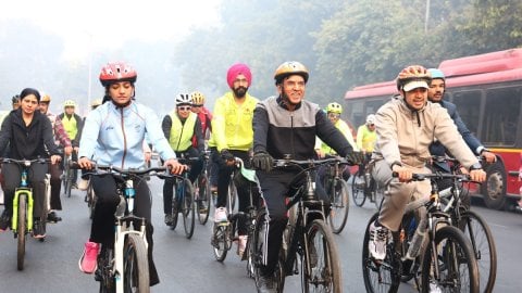 CRPF, ITBP jawans to join Sports Minister Dr. Mandaviya in Fit India Sunday on Cycle campaign