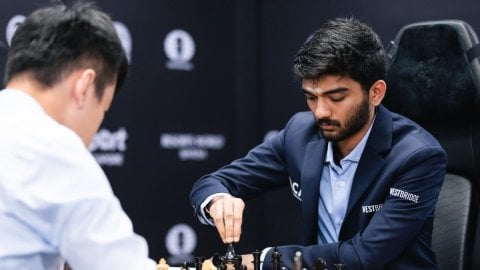 D. Gukesh misses chances as Ding Liren turns tables as most exciting game ends in a draw in the most