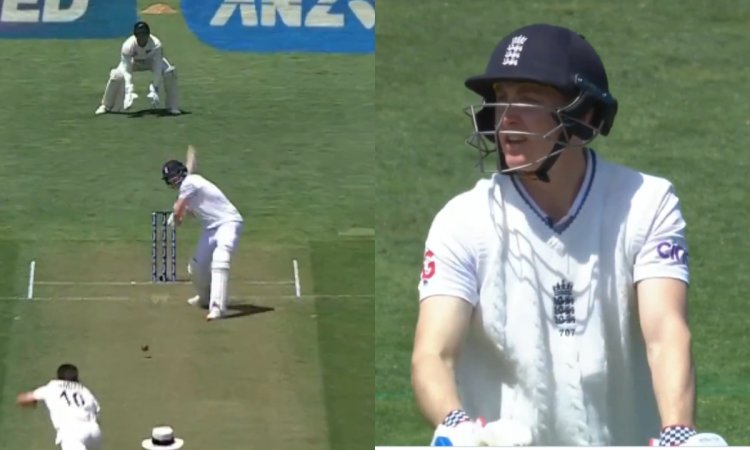 VIDEO: 50-4 था इंग्लैंड का स्कोर, लेकिन बेखौफ ब्रूक ने कवर्स पर दे मारा गज़ब का छक्का