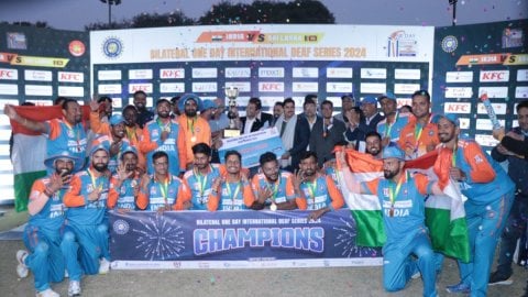 Indian deaf cricket team completes 5-0 clean sweep of Sri Lanka