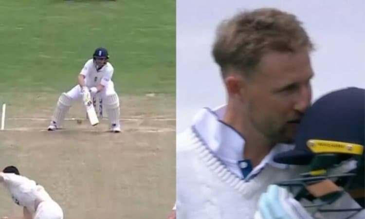 Joe Root Completes His Century By Playing Reverse Scoop Shot Against New Zealand ரிவர்ஸ் ஸ்கூப் ஷாட்டில் சதத்தைப் பதிவுசெய்த ஜோ ரூட் - வைரலாகும் காணொளி!