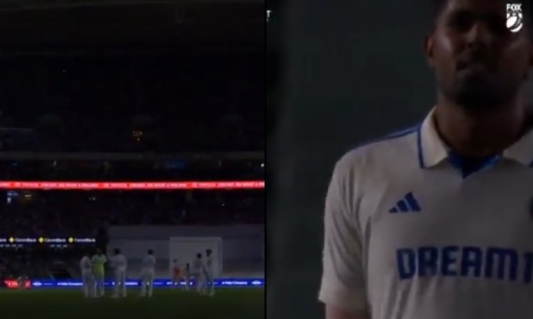 WATCH: 1 मिनट में दो बार गुल हुई स्टेडियम की लाइट, हर्षित राणा भी हुए नाराज़