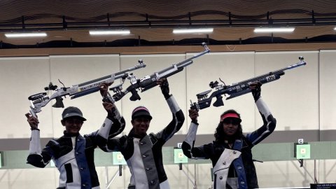 Maharashtra's Ananya Naidu wins women's 10m Air Rifle gold in the 67th National Shooting Championshi