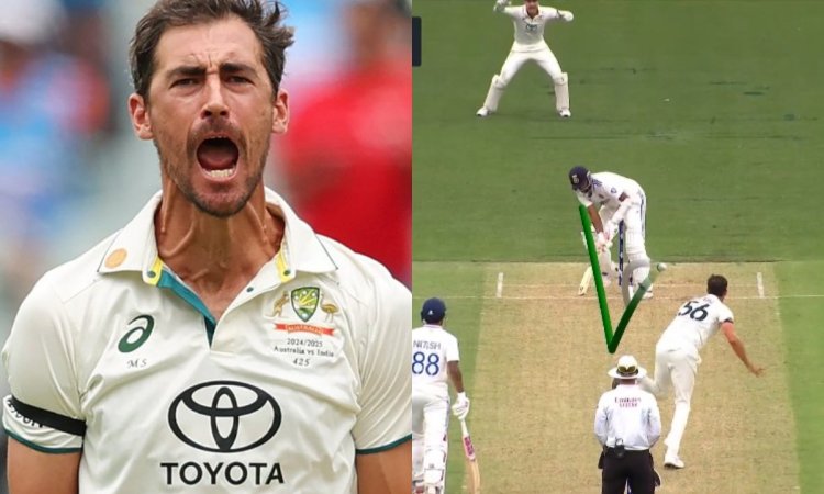WATCH: मिचेल स्टार्क ने डाली आग उगलती हुई यॉर्कर, अश्विन का रिव्यू भी ना बचा पाया विकेट