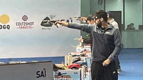 National Shooting C'ships: Vijayveer wins battle of Olympians to win men’s 25m rapid fire pistol