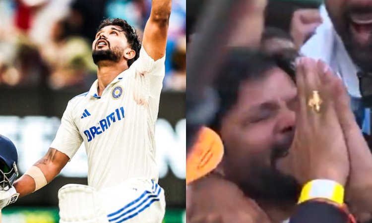 VIDEO: बेटे को शतक लगाता देख रो पड़े पापा, देखिए कैसे मनाया रेड्डी के शतक का जश्न