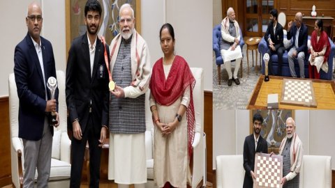 PM Modi meets World Chess Champion D. Gukesh, calls him 'India's pride'