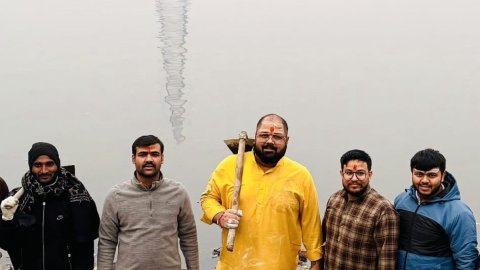 Powerlifter-turned-shooter Gaurav Sharma begins clean-up drive at Yamuna ghats