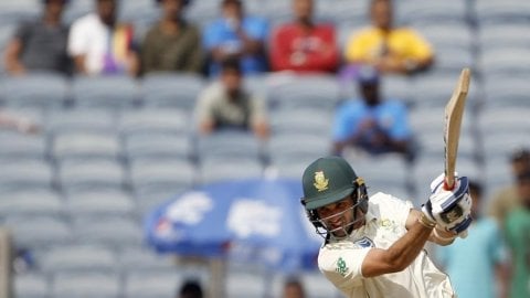 Pune, Keshav Maharaj, India, South Africa at Maharashtra Cricket Association Stadium in Pune