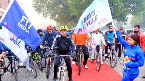 Sports Minister flags off ‘Fit India Sundays on Cycle' initiative