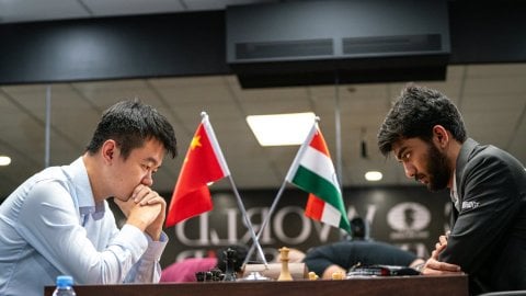 World Chess Championship: Ding survives Gukesh onslaught to draw Game 13