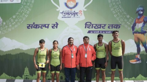 38th National Games: Maharashtra’s endurance champions excel with 6 medals in Triathlon