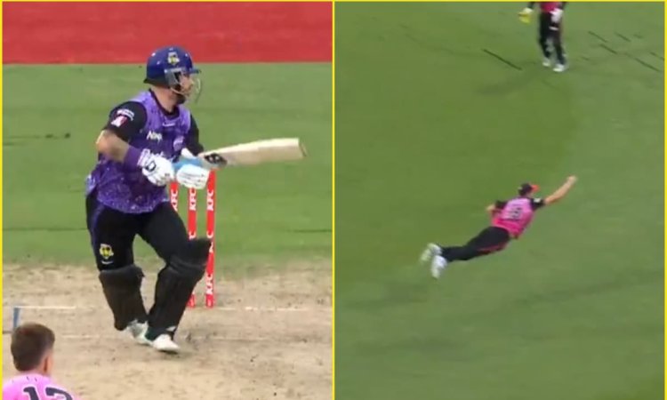 VIDEO: ये नहीं देखा तो कुछ नहीं देखा! 24 साले के लड़के ने हवा में उड़कर पकड़ा Matthew Wade का बवाल क