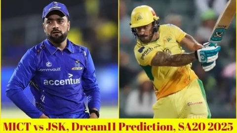 MICT vs JSK Dream11 Prediction, SA20 2025: राशिद खान या फाफ डु प्लेसिस, किसे बनाएं कप्तान? यहां देखे