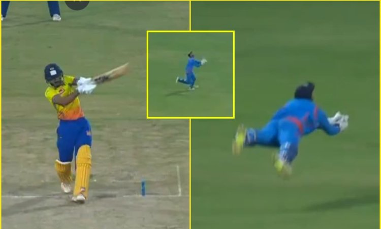 जितेश शर्मा Rocked ऋतुराज गायकवाड़ Shocked! गज़ब की लगाई डाइव और फिर उड़ते हुए पकड़ लिया कैच; देखें 