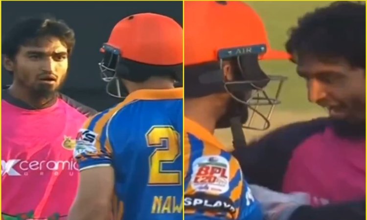 BPL में हुआ हंगामा! आपस में भयंकर भिड़े पाकिस्तानी और बांग्लादेशी खिलाड़ी; देखें VIDEO