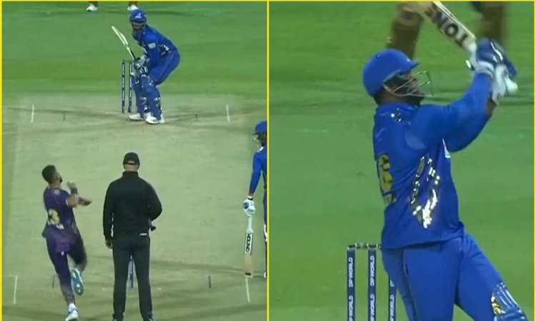 6, 4, 4, 6, 6: RCB के खूंखार फिनिशर ने ILT20 में मचाया धमाल, पाकिस्तानी मूल के गेंदबाज़ को 5 बॉल में