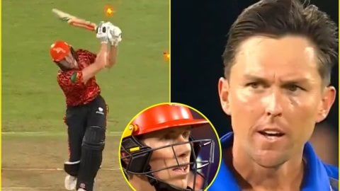 ड्यूसेन का हुआ डब्बा गुल! Trent Boult ने Thunderbolt बॉल से उड़ा दिए स्टंप्स; देखें VIDEO