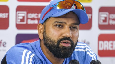 Bengaluru: India's captain Rohit Sharma addresses a press conference