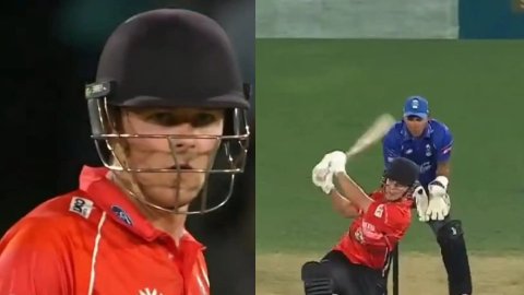 VIDEO: बाप के नक्शेकदम पर चल रहा है ब्रैंडन मैकुलम का बेटा, खड़े-खड़े लगाता है चौके-छक्के