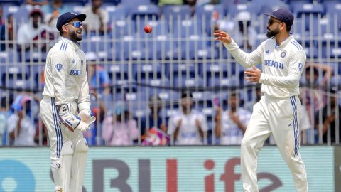 Chennai : Second day of the first Cricket Test Match Between India And Bangladesh