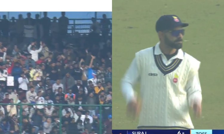 VIDEO: रणजी मैच को फैंस ने बना दिया इंटरनेशनल मैच, हज़ारों की भीड़ ने लगाए कोहली-कोहली के नारे