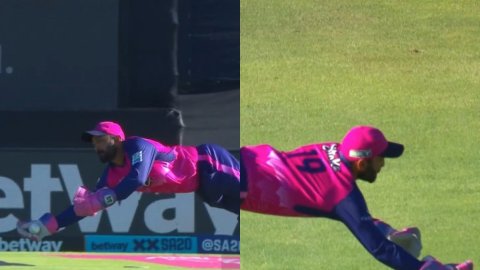 VIDEO: बूढ़े नहीं हुए हैं 39 साल के दिनेश कार्तिक, SA20 में पकड़ा सांस रोक देने वाला कैच
