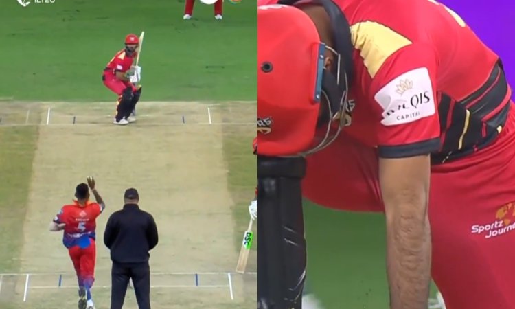 VIDEO: दिल्ली कैपिटल्स के बॉलर ने किया फख़र ज़मान का खेल खत्म, बोल्ड करके घुटनों पर ला दिया