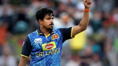 Maheesh Theekshana hat-trick restricts New Zealand to 255-9 in 2nd Sri Lanka ODI