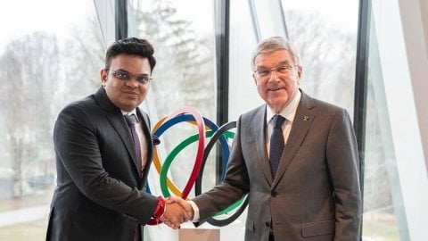 ICC Chair meets IOC President to discuss key LA 2028 initiatives for cricket (Ld)