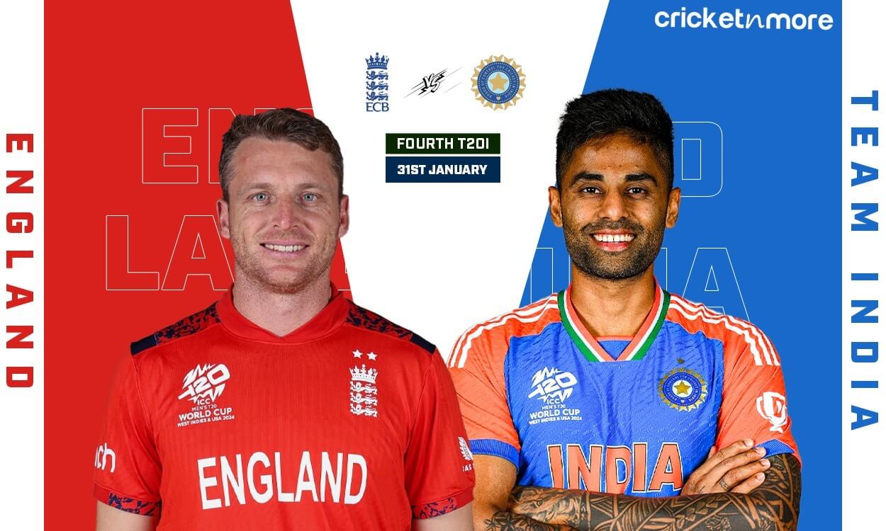 IND vs ENG Dream11 Prediction 4th T20I, England tour of India 2025 On