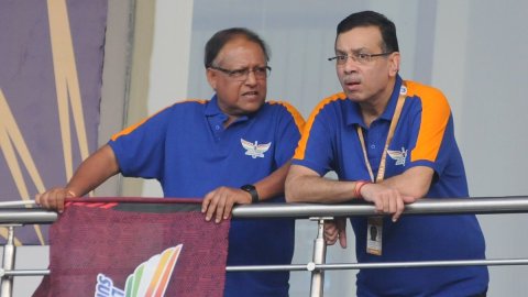 Kolkata: Principal Owner of Lucknow Super Giants’ Sanjiv Goenka during an Indian Premier League (IPL