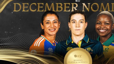 Mandhana, Sutherland, Mlaba nominated for Women's Player of December