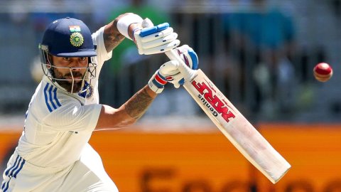  Perth: 3rd day of the first cricket test between Australia and India