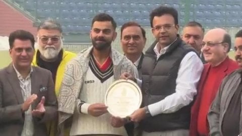 Ranji Trophy: Virat Kohli felicitated by DDCA for playing 100 Test matches for India