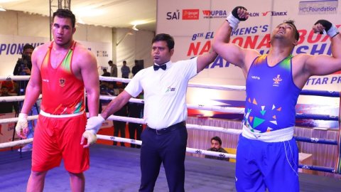 Sachin, Lakshya lead SSCB to semifinals of Men's Boxing Nationals