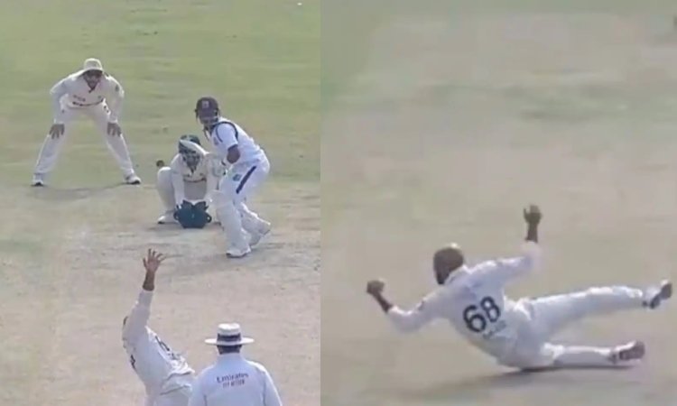 VIDEO: WI पर कहर बनकर टूटे साजिद खान, एक हाथ से कैच भी पकड़ा